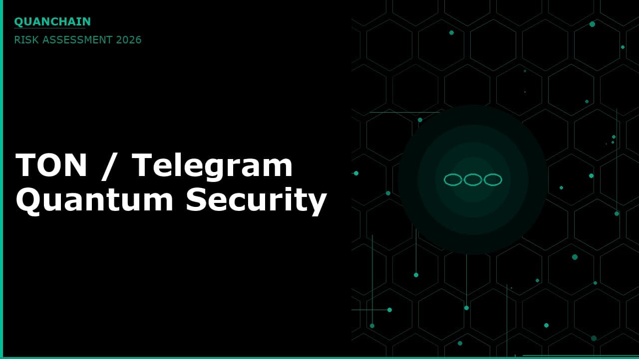 Is TON (The Open Network) Quantum Safe? Ed25519 Wallets and Validator Risk